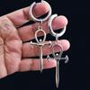 Mysterious Gothic Vampire Cross Earrings