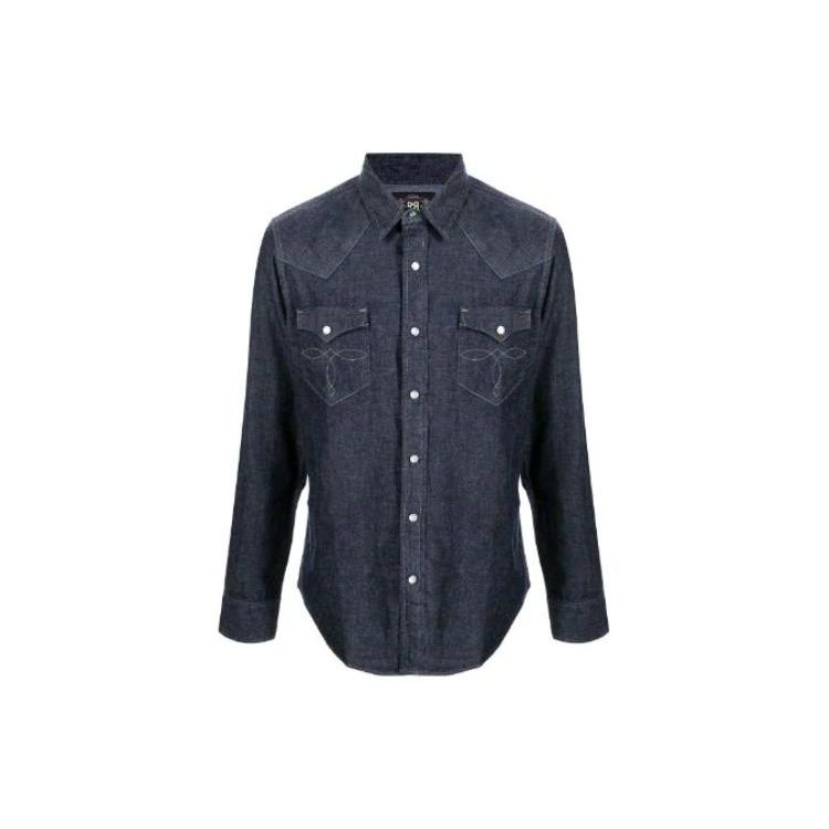 Polo Ralph Lauren Classic Collar Denim Shirt Men Shirts Blue 782505188-001