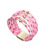 Fashion Elegant Jewelry Multilayer Bangles Wide Wrap Bracelet Leopard Leather Bracelets Wrist Bands