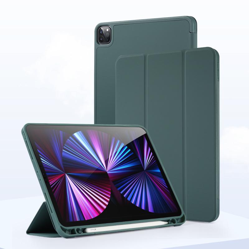 Чехол для iPad 10.2/Pro 3/4/Air 5/Mini 5/6 со слотом для стилуса, из мягкой кожи