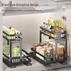 HPMILY Double-Layer Pull-Out Kitchen Spice Rack
