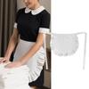 1Pcs Black White Cooking Aprons Waitress Maid Style Half Apron Durable Waist Apron  Kitchen Party