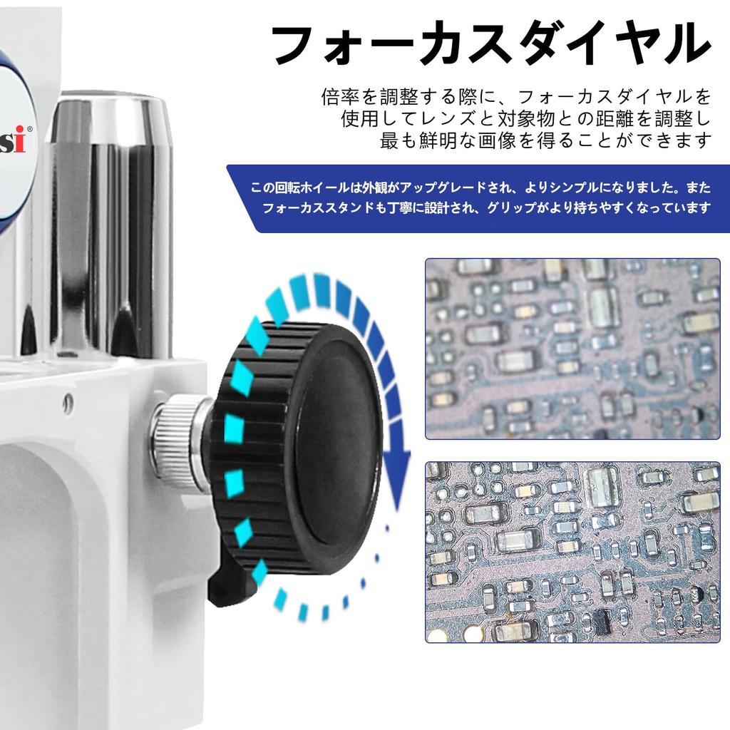 Стереомикроскоп Kaisi с увеличением, 4K-камерой и окуляром WF10x, тринокулярный стереомикроскоп с зумом для промышленной печатной платы TX-350E 7X-50X