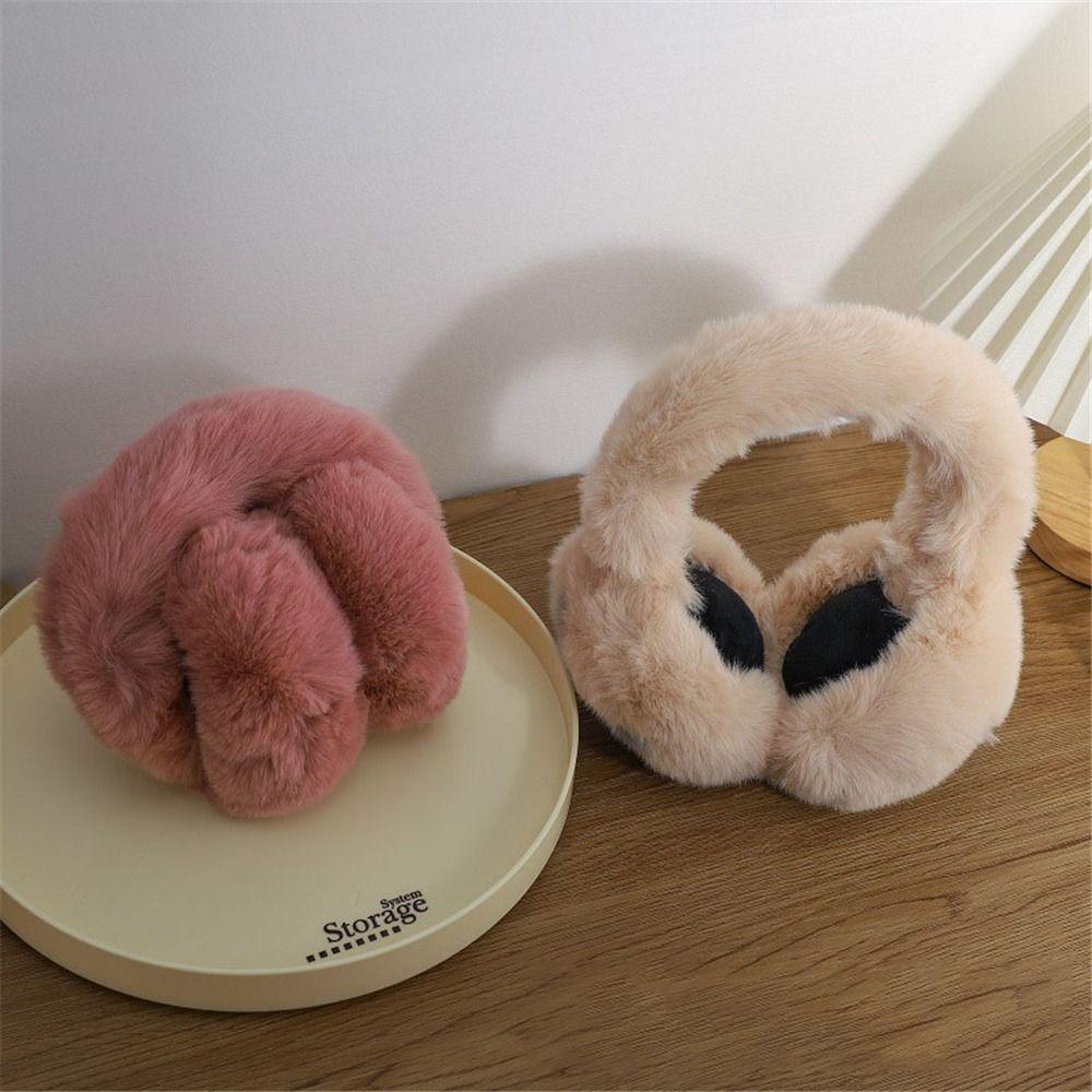 1 шт. милые теплые наушники со звездами для женщин и девочек, зимние уличные грелки для ушей, мягкие пушистые чехлы для ушей, складные теплые наушники