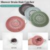 Drain Hair Catcher Silicone Bathroom Accessories Shower Drain Protector Sink Drain Strainer Hair Stopper for Shower Kitchen Bathroom Tub 0.8 Pack