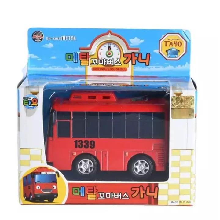 Происхождение Корейская модель - TAYO The Little Bus, синий цвет, 4 шт. с инерционным механизмом (Tayo, Gani.Rogi, Lani)