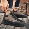 Зимние ботинки для мужчин, сохраняющие тепло, хлопковая обувь, походная обувь, плюшевые теплые высокие ботинки, мужские кроссовки