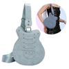 Guitar Shape Messenger Bag for Women Fashion Crossbody Bag Contrast Color Shoulder Bag Aesthetic Top Handle Bag  Silver