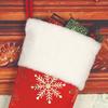 Christmas Stocking 19" Large Xmas Stocking with Plush Faux Fur Cuff for Stairs Fireplace Hanging Holiday Home Decor