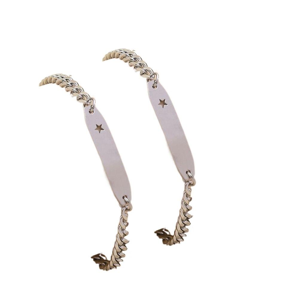 Stainless Steel Stainless Steel Bracelet Adjustable Star Sun Heart Cutout Bracelet Female