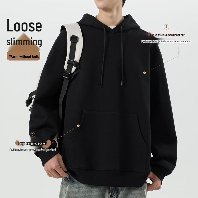 Mark Fairwhale Men's Heavyweight Fleece Hooded Sweatshirt