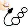 Men Three Ring Lock Anal Time Plug Delay Prostate Massager Toys Sex