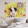 Anime Manga Candy Colorful Tapestry Wall Hanging Cheap Hippie Wall Hanging Bohemian Wall Tapestries Mandala Wall Hanging Sheets
