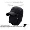 Зимняя теплая ветрозащитная шапка для мужчин и женщин Lei Feng Cap Fur Earflap Caps Black Ski Hats