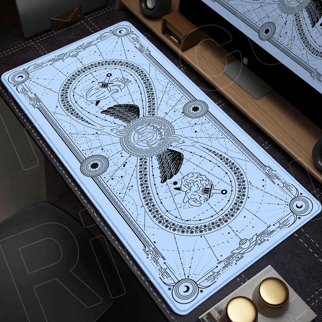 XXL Angel Card Tarot Design Mouse Pad Game PC Accessories Desk Mat Large Computer Office Mousepad Antislip expandMats carpet