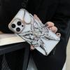Модный чехол с гальваническим покрытием и полым узором бабочки для iPhone 16E 15 14 13 12 11 Pro Max, матовая противоударная задняя крышка с теплоотводом
