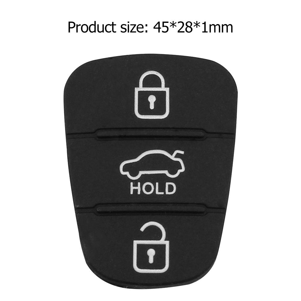Replacement 3 Button Remote Key Fob Case Rubber Pad For Hyundai I10 I20 I30 IX35 for Kia K2 K5 Rio Sportage Flip Key