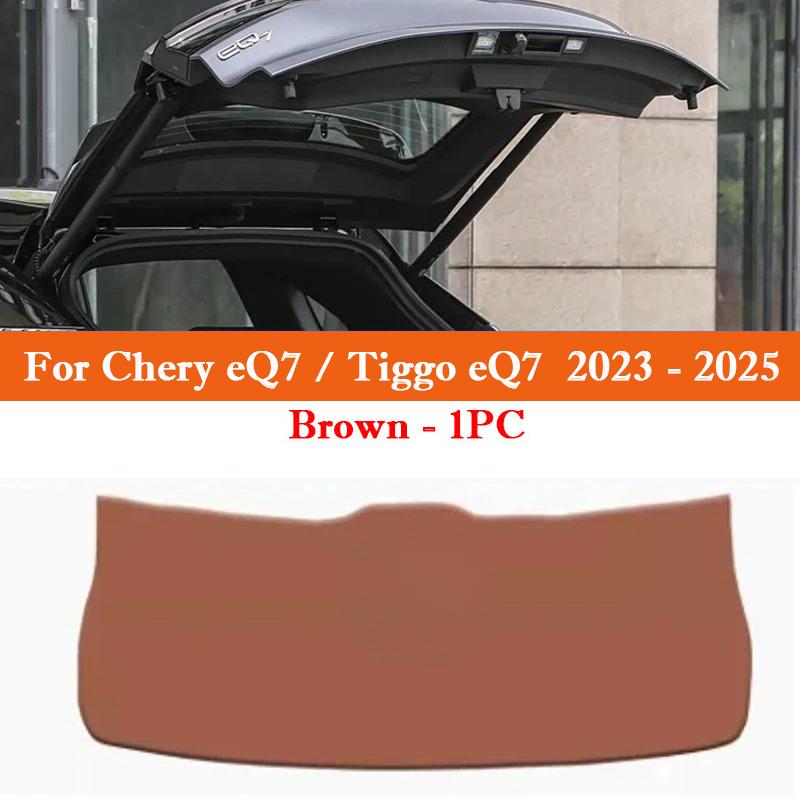 Для Chery eQ7 Tiggo eQ7 2026-2026 Накладка на дверь багажника автомобиля от пинков Защитная накладка от царапин на заднюю дверь Вкладыш в багажник Аксессуары для интерьера