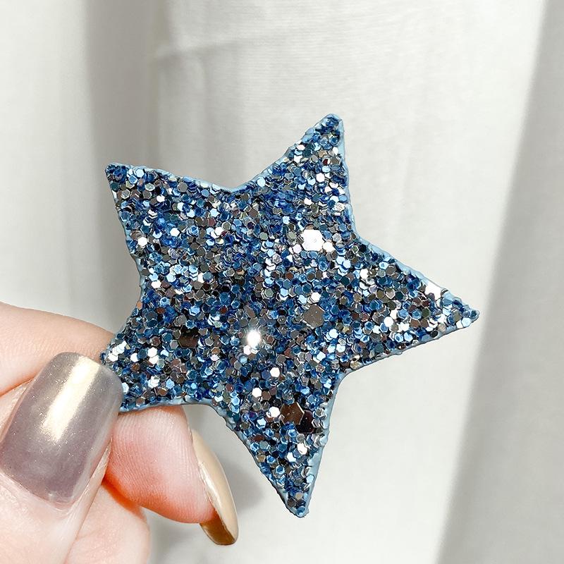 Су Ся Корейские Заколки для Волос с Блестками в Виде Звезд и Сердец для Женщин и Детей