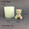 2025 New Silicone Candle Mold Cake Baking Mold Aromatherapy Cream Dropping Mold Cute Teddy Bear Honey Jar
