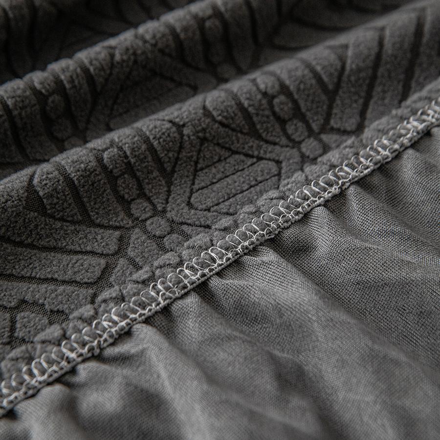 Жаккардовый чехол на диван из поларфлиса с геометрическим узором, высокая эластичность, подходит для домашних животных, устойчив к пятнам, для всесезонного использования, машинная стирка