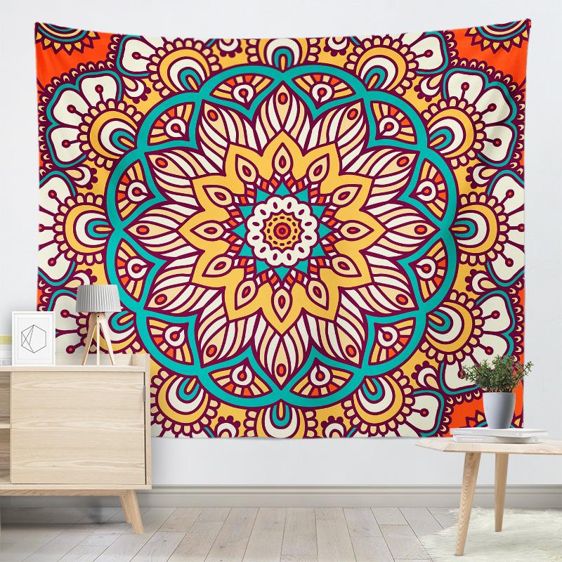 Мандала настенный гобелен диван фон ткань обои гобелен студенческое общежитие украшение гобелен украшение