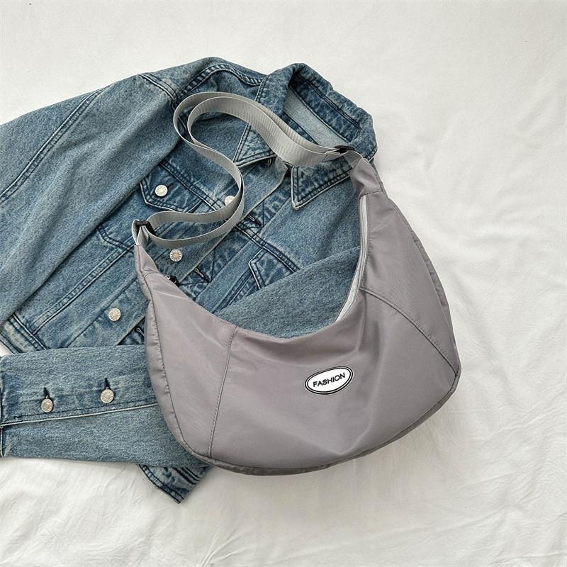 Trendy Large Capacity Dumpling Shape Shoulder Bag For Women Street Style Fashion 2023 Summer New Simple Single Shoulder Bag