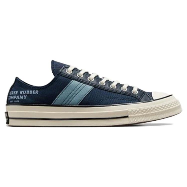 Кроссовки унисекс Chuck 70 Leather Overlay Low Converse Rubber Company Blue Navy Egret A07124C