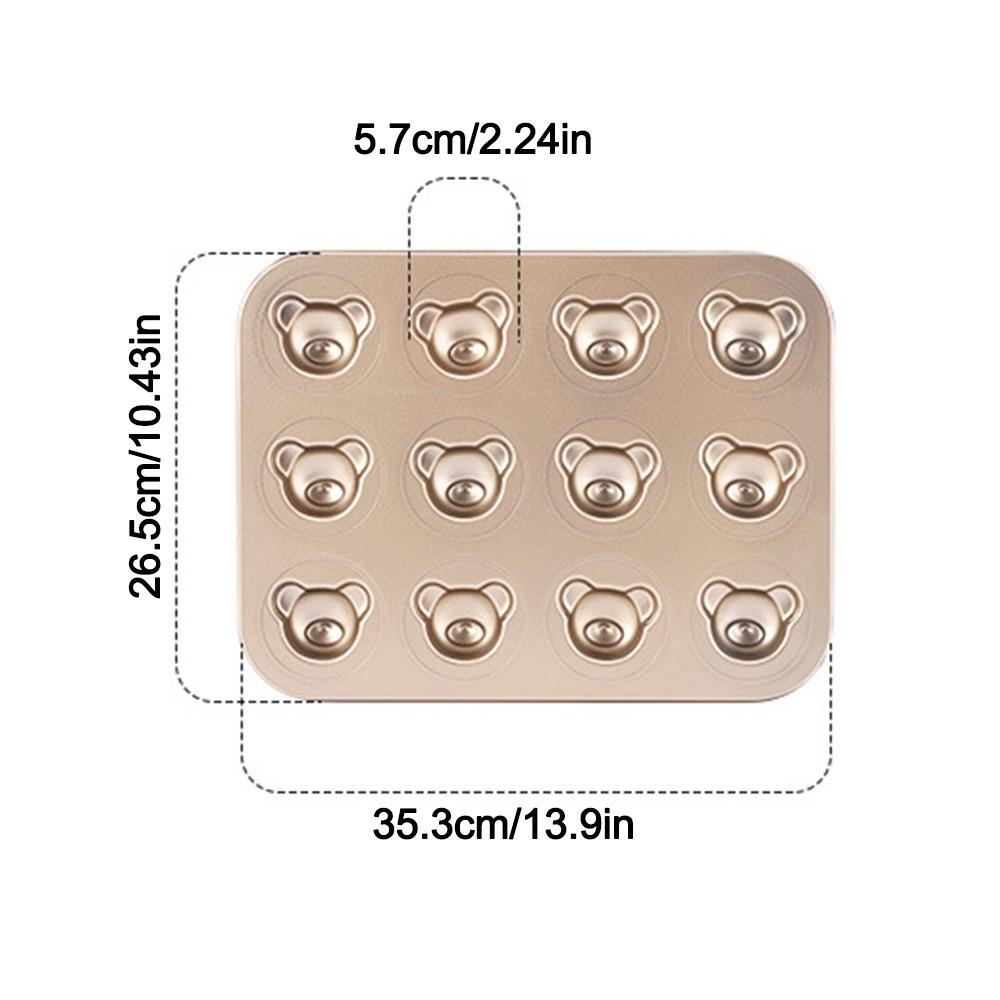 6/12 Cavity Cake Mold Non Stick Baking Mold Cute Biscuit Candy Mould Kitchen Bakeware