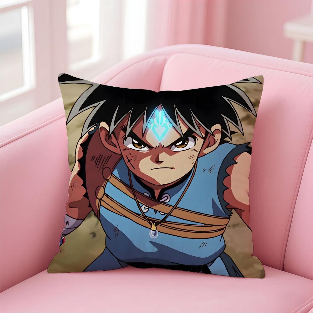 Cute Japanese Game DDragon Quest Slime Cushion Cover Pillow Case Soft Skin Friendly Fabric Concealed Zipper