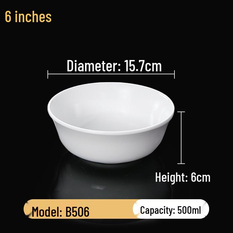 Набор квадратных меламиновых мисок: Идеально для хот-пота, соусов, риса, каши и супа - для коммерческого и ресторанного использования.