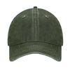 Vintage Distressed Denim 6-Panel Baseball Cap with Customizable Logo Curved Brim Ready to Ship for Unisex
