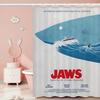 J-ЧЕЛЮСТИ Фильм 1 шт. Узор Занавеска для душа Плюс Крючки Водонепроницаемая Машинная стирка Полиэфирная ткань Абстрактная