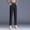 Весенне-осенние женские повседневные модные брюки с высокой талией в стиле Харадзюку, однотонные элегантные свободные брюки, офисные женские простые брюки, уличная одежда