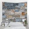 3d печать кирпичная каменная стена гобелен визуальное художественное украшение гобелен гобелен в стиле бохо спальня общежитие домашний декор