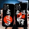 Мягкий чехол для телефона Judo Jiu Jitsu BJJ Brazilian для iPhone 16 16E 17 Air 15 Pro Max 14 Plus 13 Mini 11 12 7 Черный Задняя панель