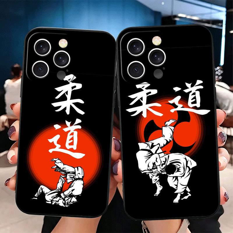 Мягкий чехол для телефона Judo Jiu Jitsu BJJ Brazilian для iPhone 16 16E 17 Air 15 Pro Max 14 Plus 13 Mini 11 12 7 Черный Задняя панель