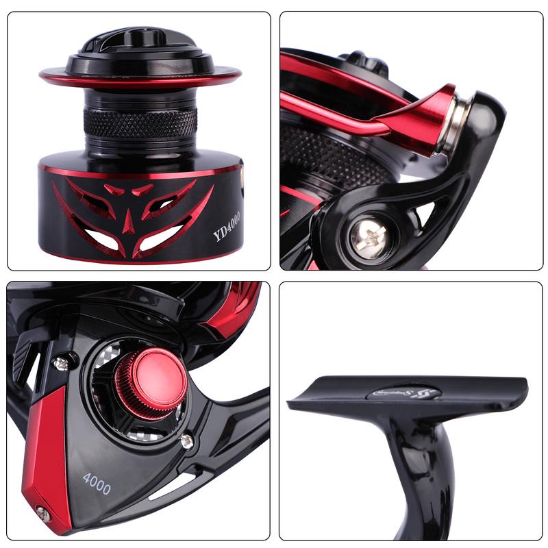 Souganyilang Fishing Reels 12+1BB High Speed Spinning Fishing Reel Wheel Pesca 1000-4000 Series