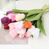 High End Moisturizing Tulip Simulation Flower Home Bouquet Desktop Decoration Props Photography Wedding Decoration Fake Flowers