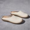 Women's Leather Slippers Genuine Leather Half Slippers Women's Outside Anti Slip Odor Proof  Soft Bottom Soft Surface Slippers