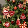 10-100Pcs Christmas Theme Diamond Painting Set Flat DIY Hanging Rhinestone Diamond Art Kit Window Xmas Tree Pendant Home Decor