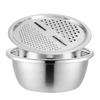 Multifunctional Stainless Steel Basin Set Kitchen Strainer Kitchen Cooking Colander Set Suitable for Efficient Cooking