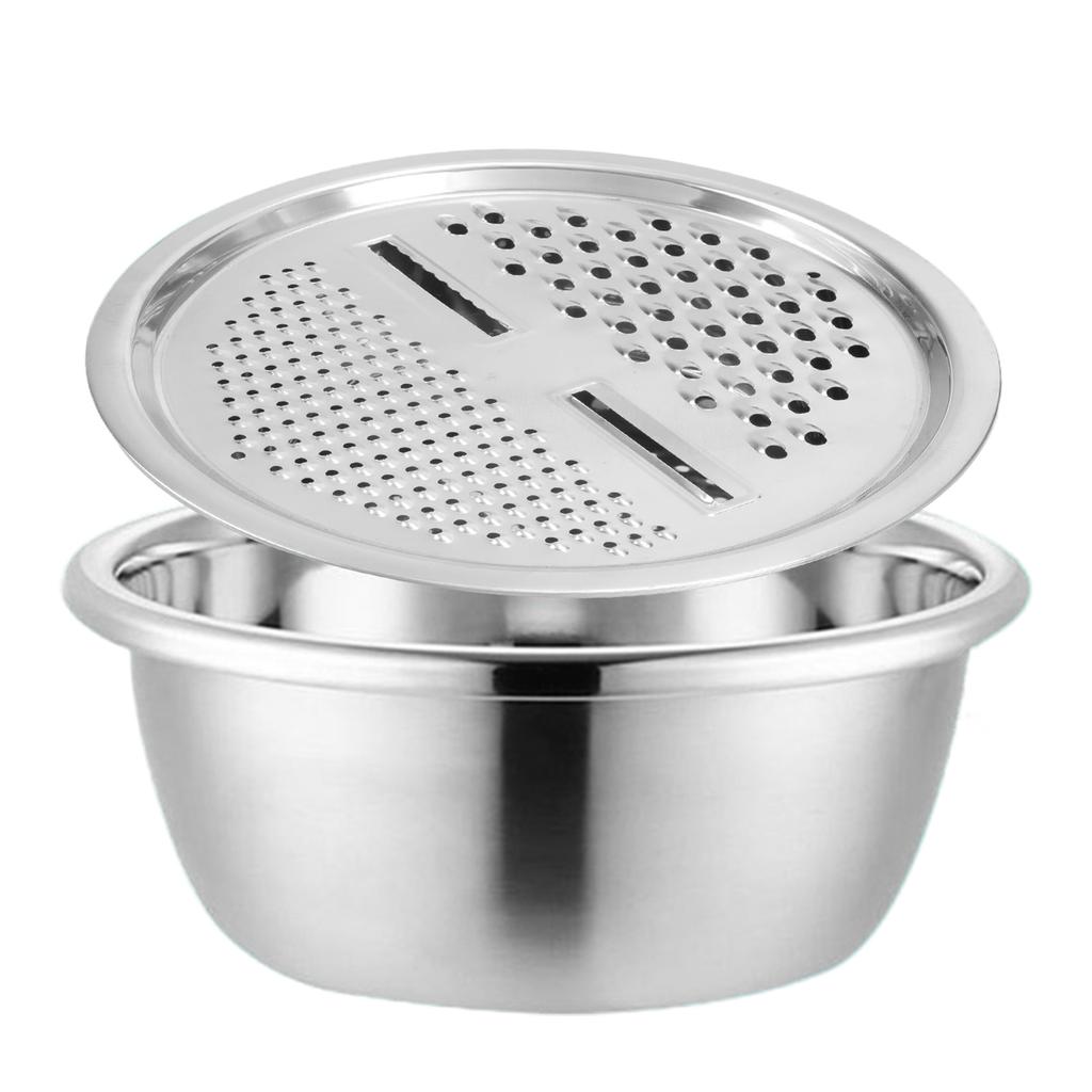 Multifunctional Stainless Steel Basin Set Kitchen Strainer Kitchen Cooking Colander Set Suitable for Efficient Cooking