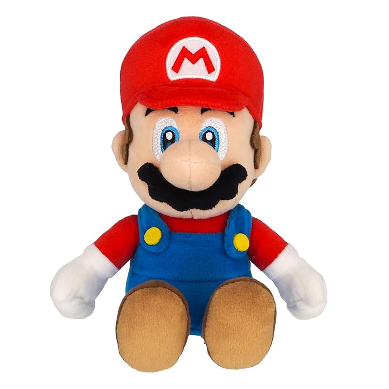 Sanei Boeki Super Mario КОЛЛЕКЦИЯ ВСЕХ ЗВЕЗД Марио (S) Мягкая игрушка W11 x D11 x H24см AC01