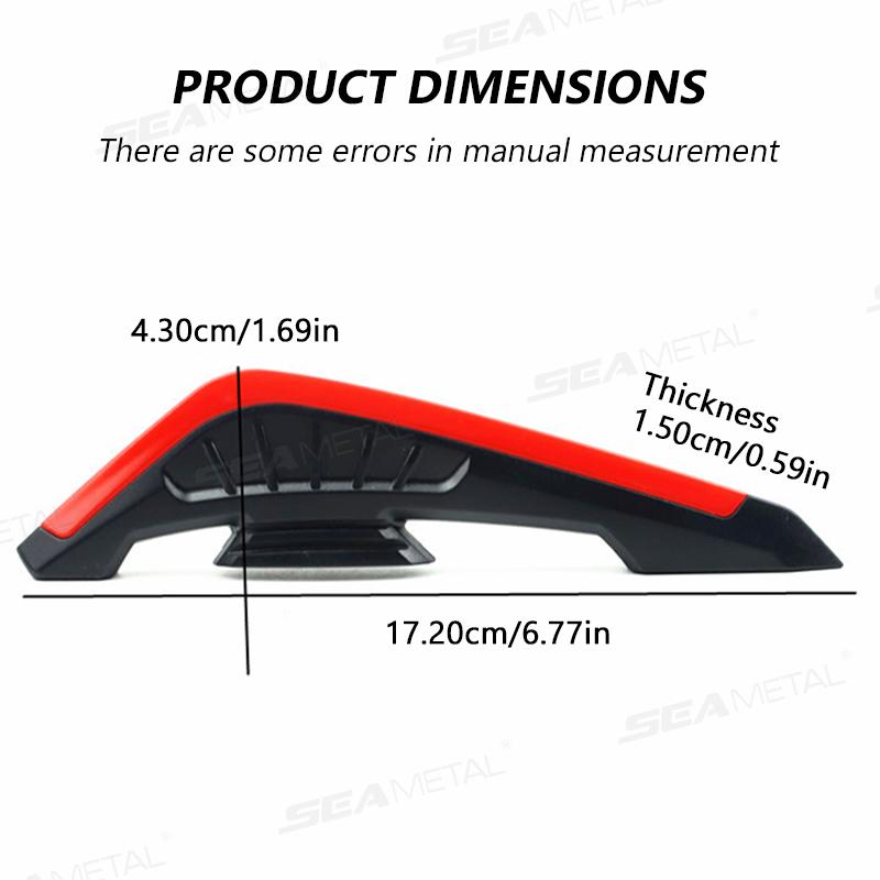 BLALION 2Pcs Motorcycle Side Wing LED Light Kit Aerodynamic Wing Lights 12V Universal Spoiler Lamps Modification Decor Sticker