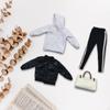 1/6 Scale Long Sleeve and Pants Action Figure Clothing,with Handbag,Costume Handmade Full Suit for