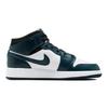 Детские кроссовки Air Jordan 1 Mid GS Armory Navy Blue Black White 554725-411