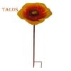 Bee Watering Station with Metal Stake Vivid Flower Design Simple Installation Hummingbird Food Holder Bird Feeder Decoration