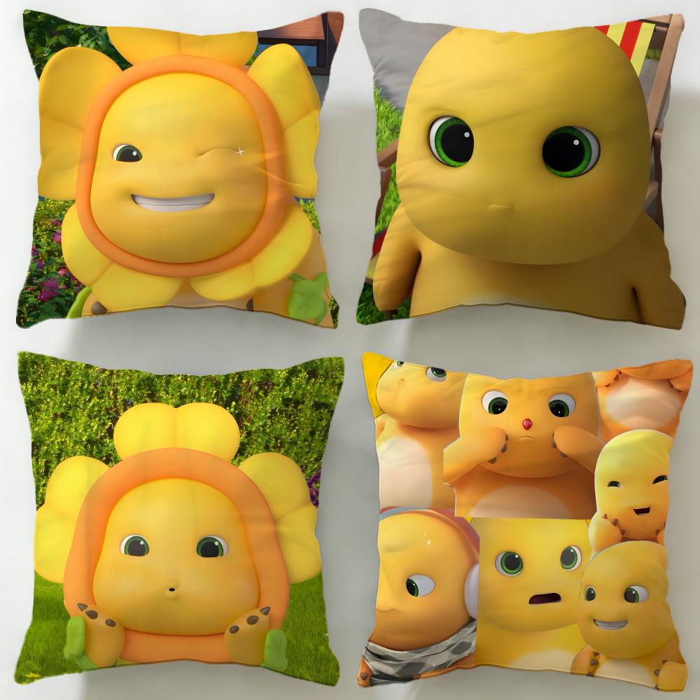 popular cartoon Nailong Cushion Cover Soft & Easy-Wash Pillow Case – Versatile for Couch, Bed, Travel and Office