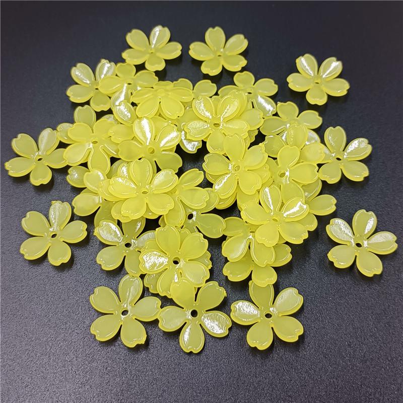 Accessories Receptacle 5 Petals Flower Jelly Color 20pcs DIY Handmade Material Jewelry Fashion Hair Accessories Making Jewelry Accessory